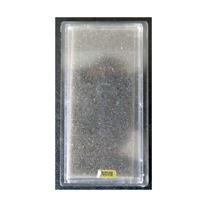 0. Lot de 15 boites de médailles en plastique transparent avec coussin de mousse noire intérieur
