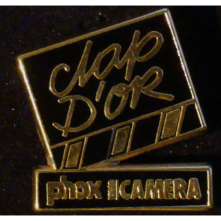 PIN'S PHOX : Phox caméra Clap d'Or de hauteur 2,5 cm