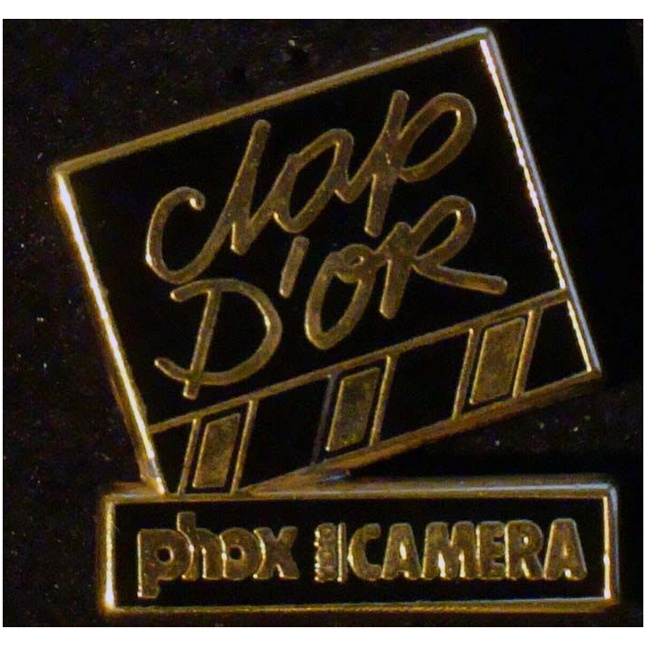 PIN'S PHOX : Phox caméra Clap d'Or de hauteur 2,5 cm
