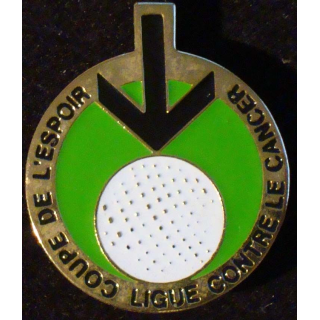 PIN'S GOLF : Coupe de l'espoir ligue contre le cancer de largeur 3 cm