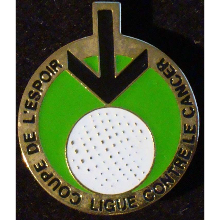 PIN'S GOLF : Coupe de l'espoir ligue contre le cancer de largeur 3 cm