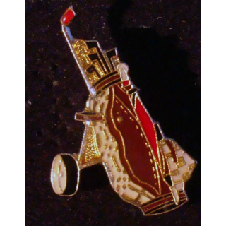 PIN'S GOLF : Caddie de golf de hauteur 3 cm