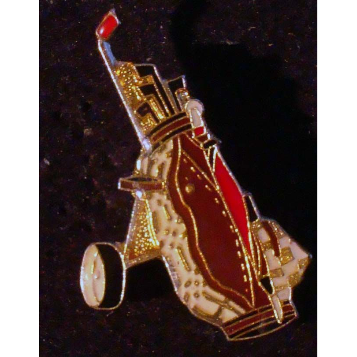 PIN'S GOLF : Caddie de golf de hauteur 3 cm