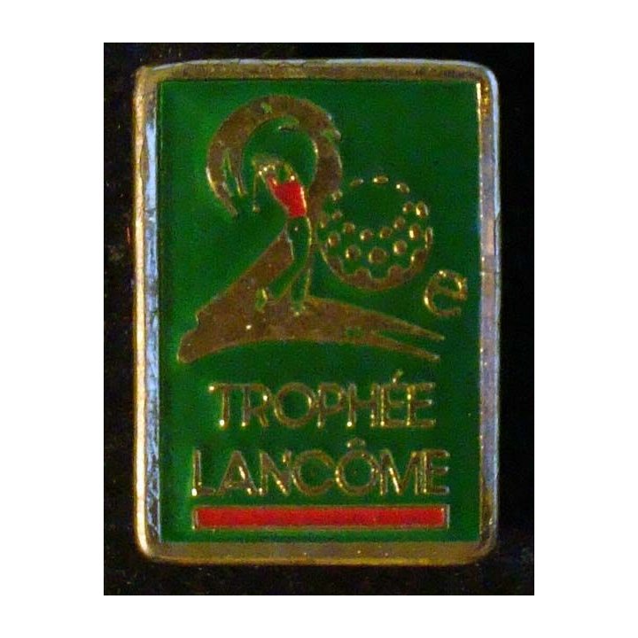PIN'S GOLF : trophée Lancôme de hauteur 2,1 cm