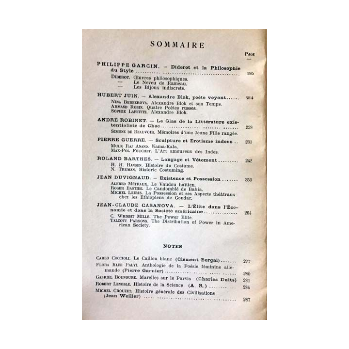 1. Critique n°142 Revue générale des publications françaises et étrangères Mars 1959 aux éditions de Minuit
