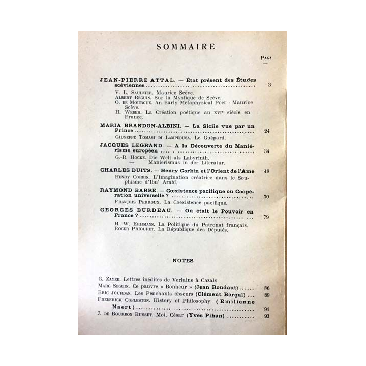 1. Critique n°152 Revue générale des publications françaises et étrangères Janvier 1960 aux éditions de Minuit