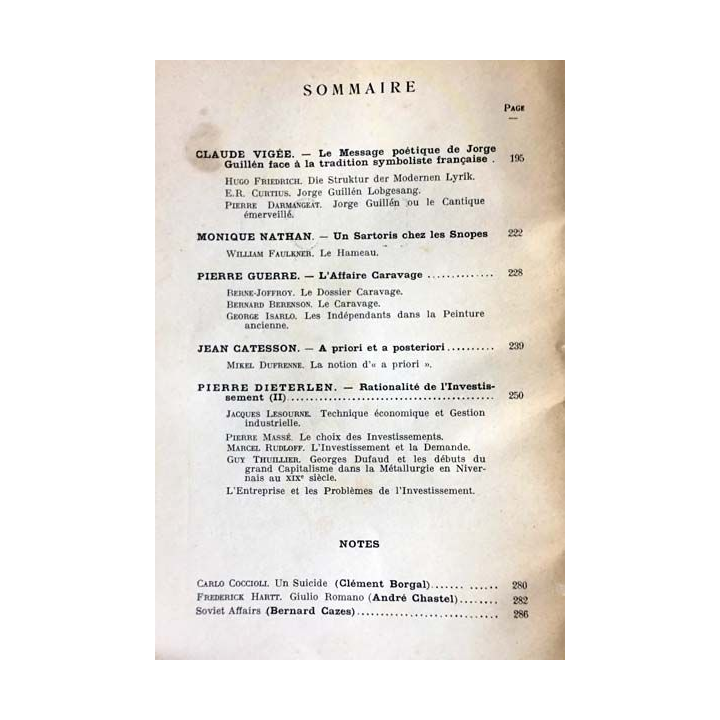 1. Critique n°154 Revue générale des publications françaises et étrangères Mars 1960 aux éditions de Minuit