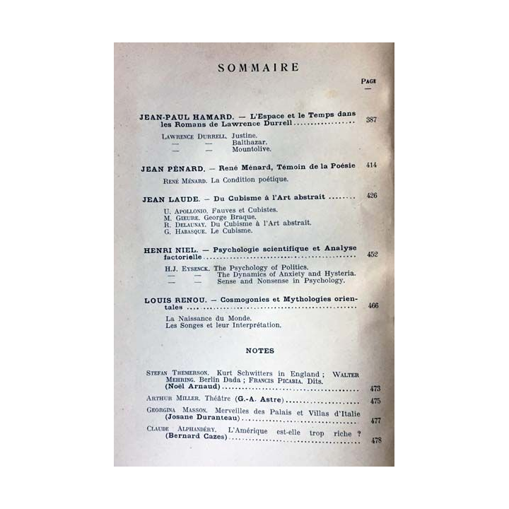 1. Critique n°156 Revue générale des publications françaises et étrangères Mai 1960 aux éditions de Minuit
