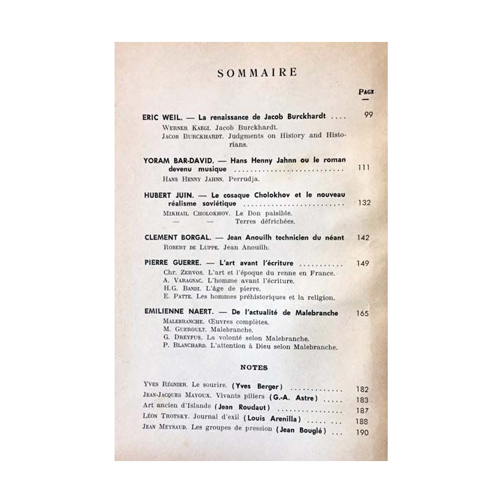 1. Critique n°165 Revue générale des publications françaises et étrangères Février 1961 aux éditions de Minuit