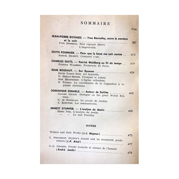 1. Critique n°168 Revue générale des publications françaises et étrangères Mai 1961 aux éditions de Minuit