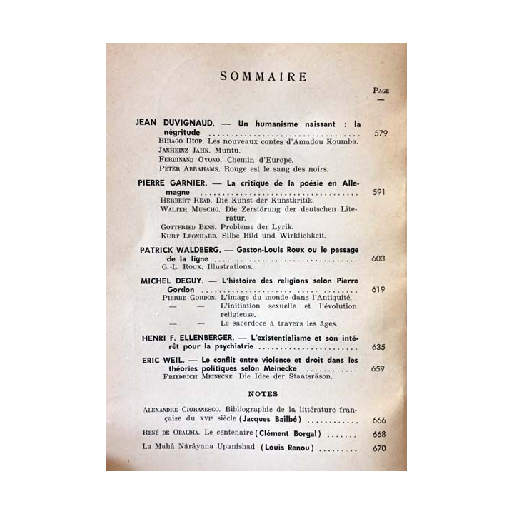 1. Critique n°170 Revue générale des publications françaises et étrangères Juillet 1961 aux éditions de Minuit