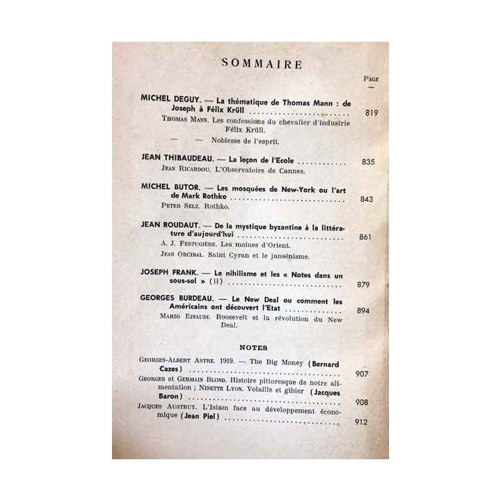 1. Critique n°173 Revue générale des publications françaises et étrangères Octobre 1961 aux éditions de Minuit