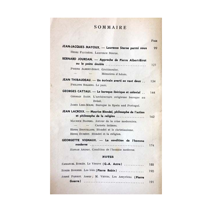 1. Critique n°177 Revue générale des publications françaises et étrangères Février 1962 aux éditions de Minuit