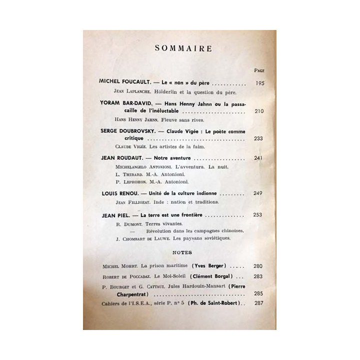 1. Critique n°178 Revue générale des publications françaises et étrangères Mars 1962 aux éditions de Minuit