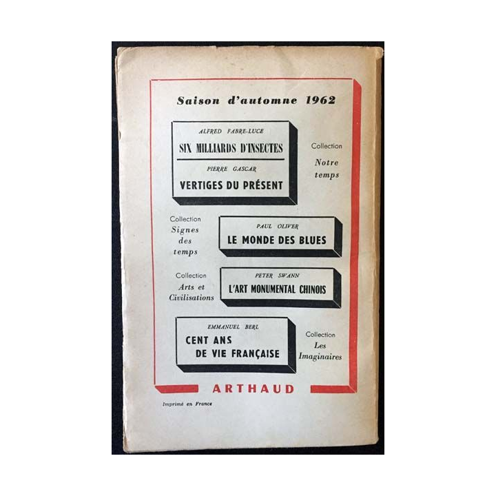 1. Critique n°183-184 Revue générale des publications françaises et étrangères Aout-Septembre 1962