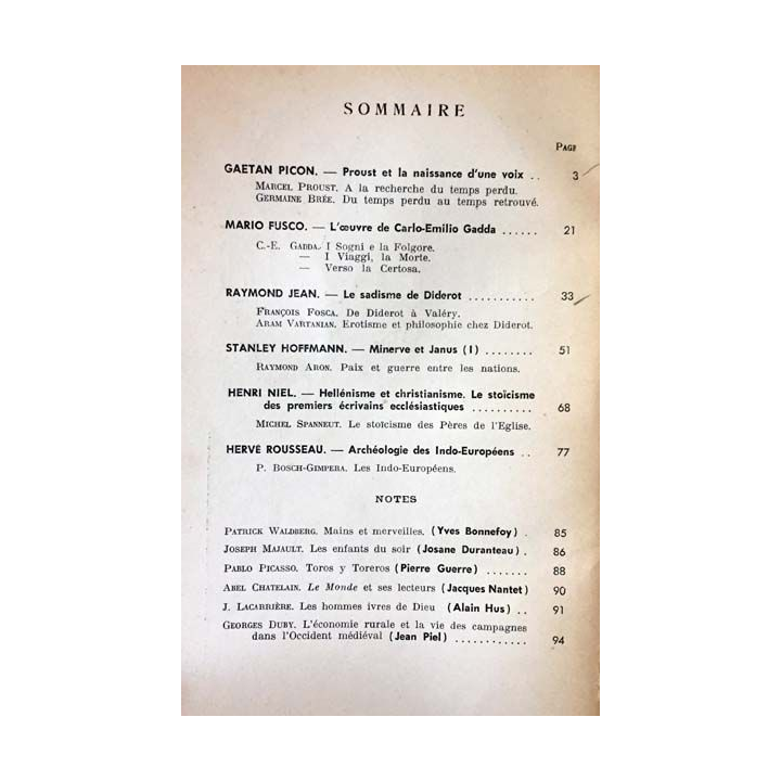 1. Critique n°188 Revue générale des publications françaises et étrangères Janvier 1963 aux éditions de Minuit