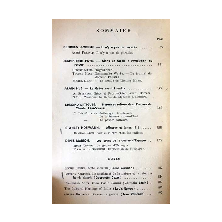 1. Critique n°189 Revue générale des publications françaises et étrangères Février 1963 aux éditions de Minuit