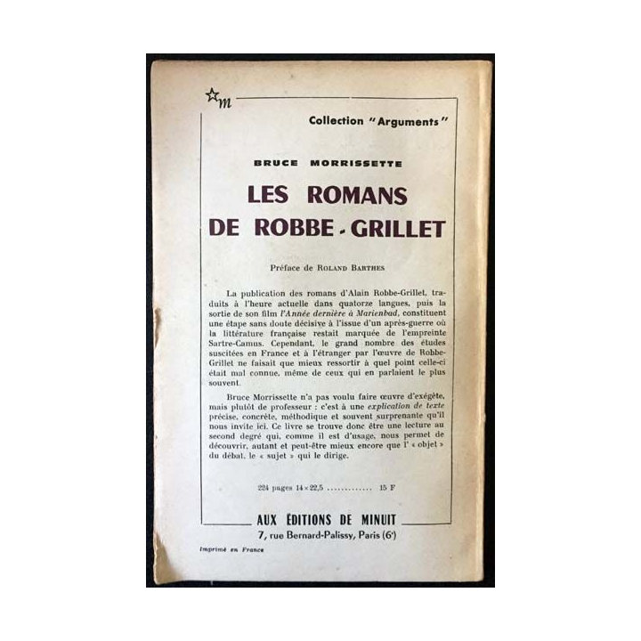 1. Critique n°190 Revue générale des publications françaises et étrangères Mars 1963 aux éditions de Minuit