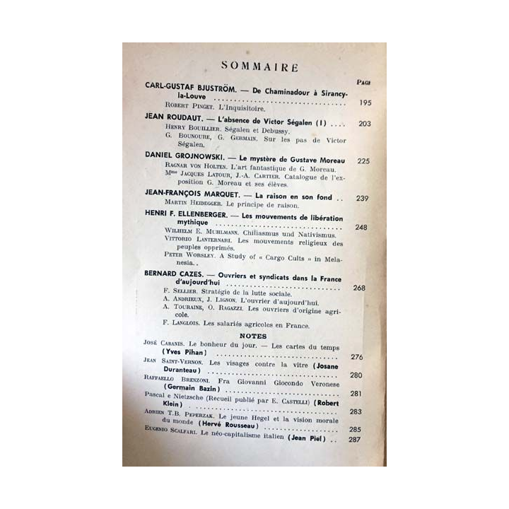 1. Critique n°190 Revue générale des publications françaises et étrangères Mars 1963 aux éditions de Minuit