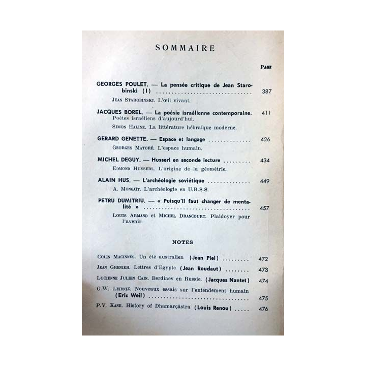 1. Critique n°192 Revue générale des publications françaises et étrangères Mai 1963 aux éditions de Minuit