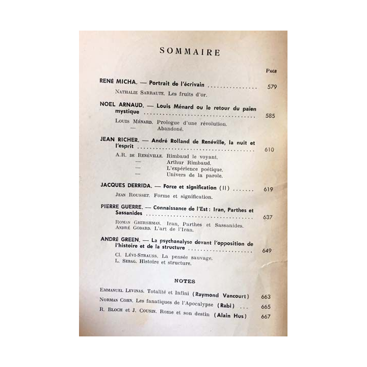 1. Critique n°194 Revue générale des publications françaises et étrangères Juillet 1963 aux éditions de Minuit
