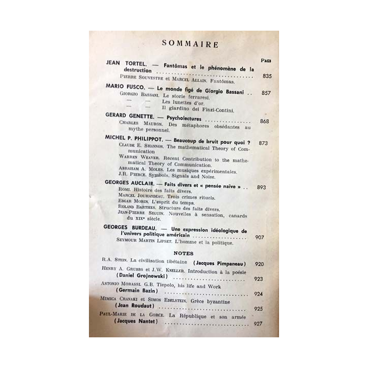 1. Critique n°197 Revue générale des publications françaises et étrangères Octobre 1963 aux éditions de Minuit