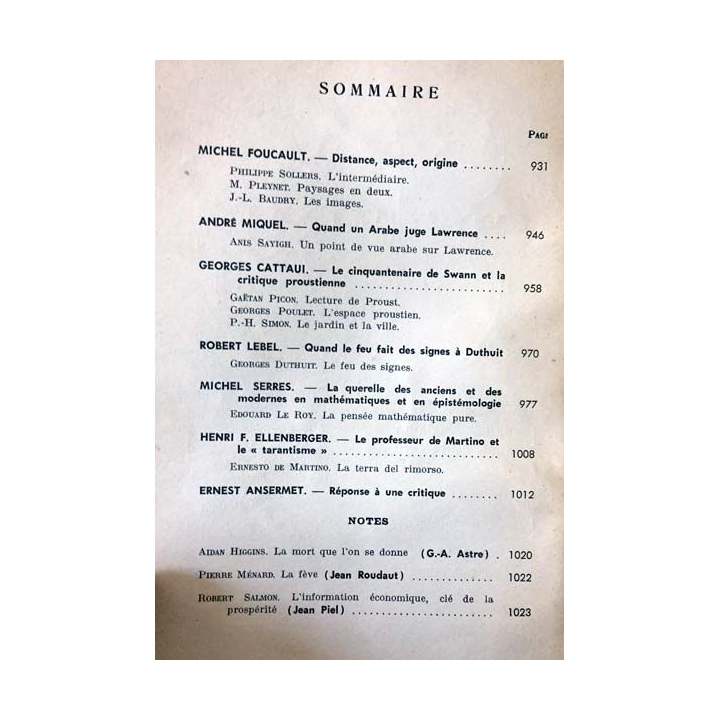 1. Critique n°198 Revue générale des publications françaises et étrangères Novembre 1963 aux éditions de Minuit