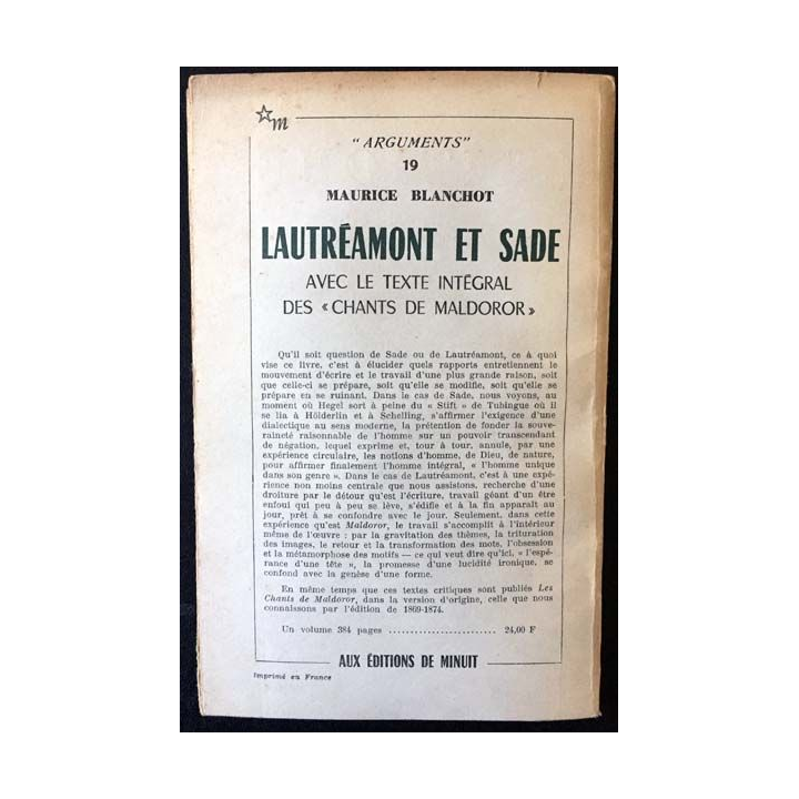 1. Critique n°200 Revue générale des publications françaises et étrangères Janvier 1964 aux éditions de Minuit