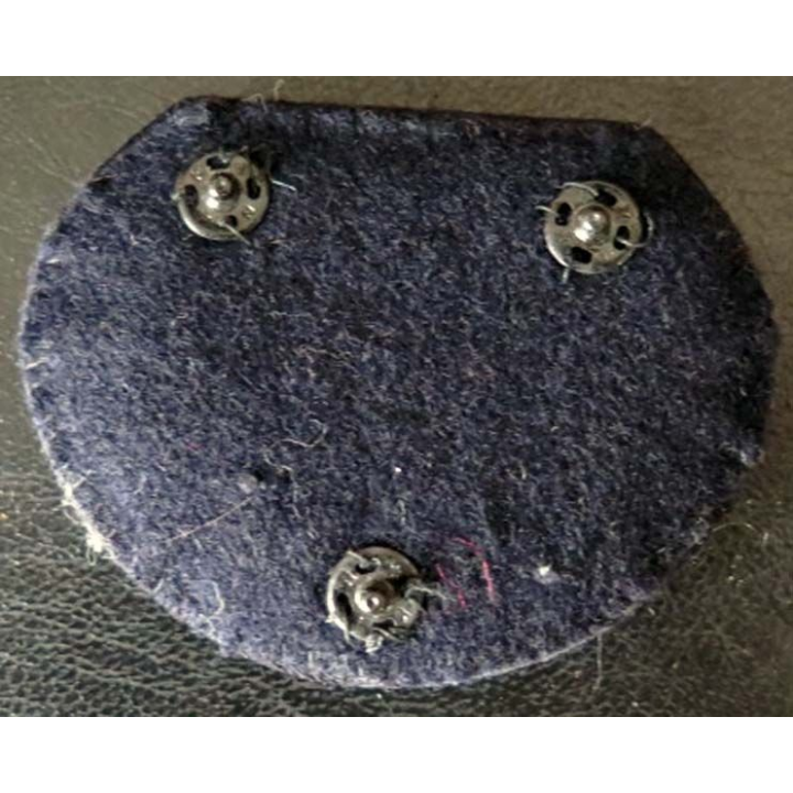 SANTE : insigne de casquette d'officier du service de santé en cannetille de largeur 7,5 cm