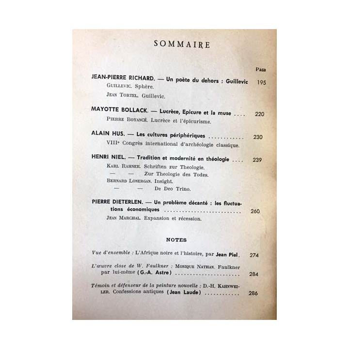1. Critique n°202 Revue générale des publications françaises et étrangères Mars 1964 aux éditions de Minuit