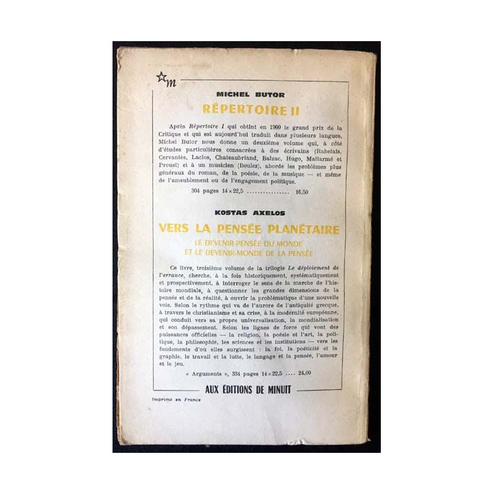1. Critique n°203 Revue générale des publications françaises et étrangères Avril 1964 aux éditions de Minuit