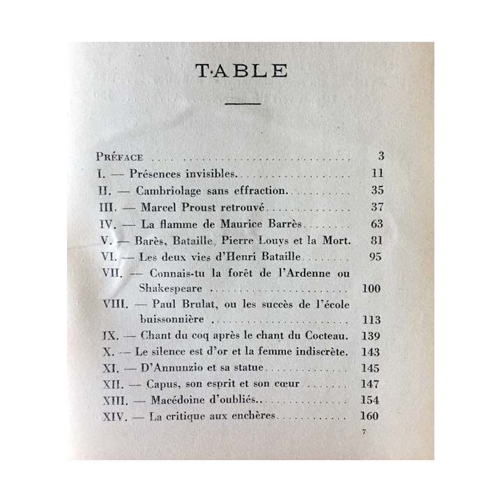 1. A la recherche de Marcel Proust de Lucien Aressy aux éditions du Triptyque 1930