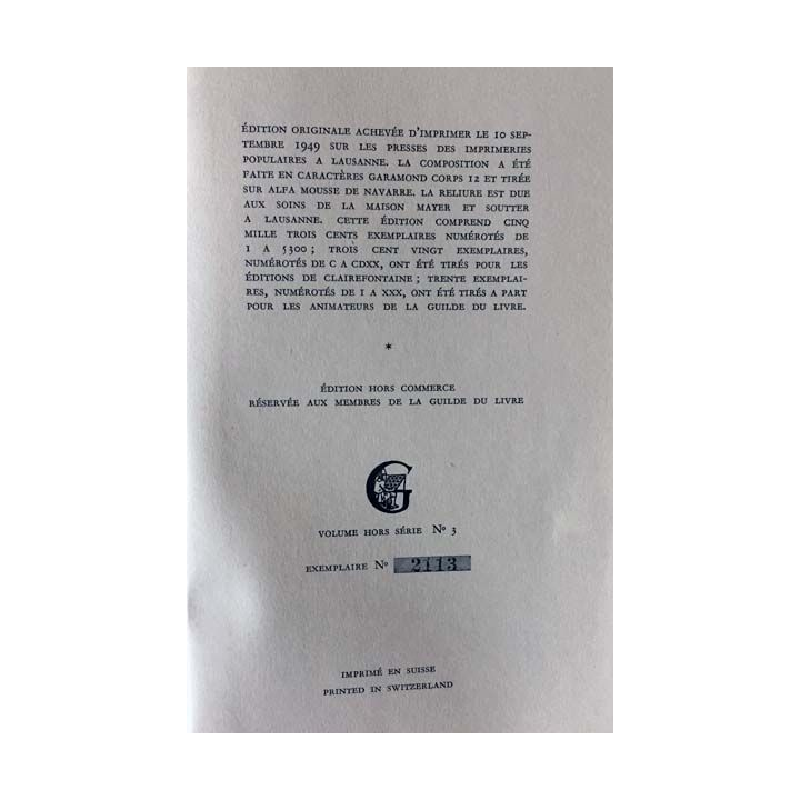 1. Lettres de Marcel Proust à Bibesco aux éditions La Guilde du livre - Lausanne 1949