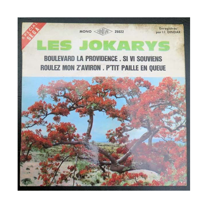 DISQUE 45 TOURS : LES JOKARYS FOLKLORE RÉUNIONNAIS (DINDAR 25022)