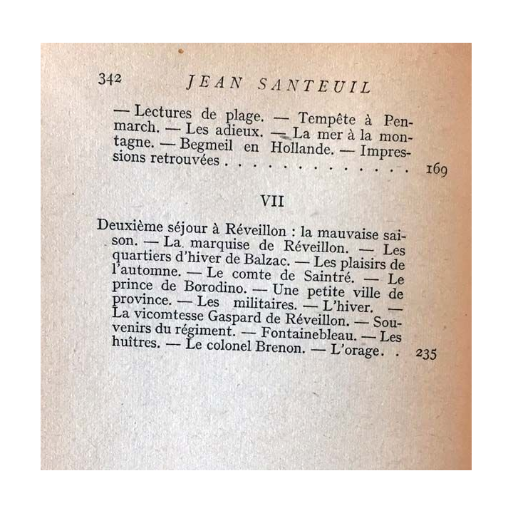 1. Jean Santeuil II de Marcel Proust aux éditions Gallimard 1952