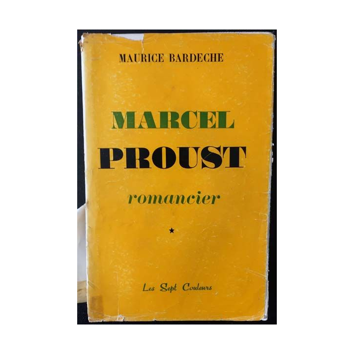 1. Marcel Proust Tome I de Maurice Bardeche aux éditions Les sept couleurs