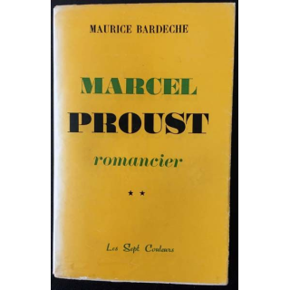 1. Marcel Proust Tome II de Maurice Bardeche aux éditions Les sept couleurs