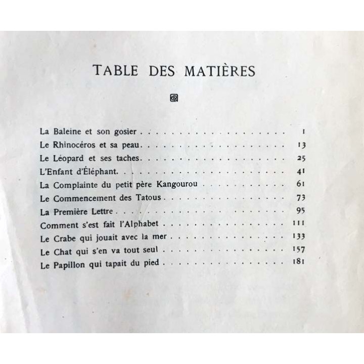 1. Histoire comme ça de Rudyard Kipling aux éditions Librairie Delagrave 1955