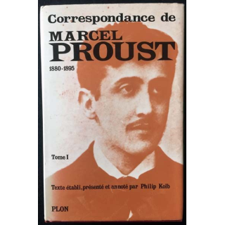1. Correspondance de Marcel Proust 1880-1895 Tome I texte établi, présenté et annoté par Philip Kolb aux éditions Plon