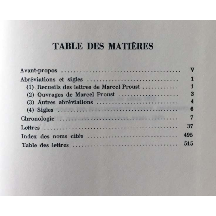 1. Correspondance de Marcel Proust 1896-1901 Tome II texte établi, présenté et annoté par Philip Kolb aux éditions Plon