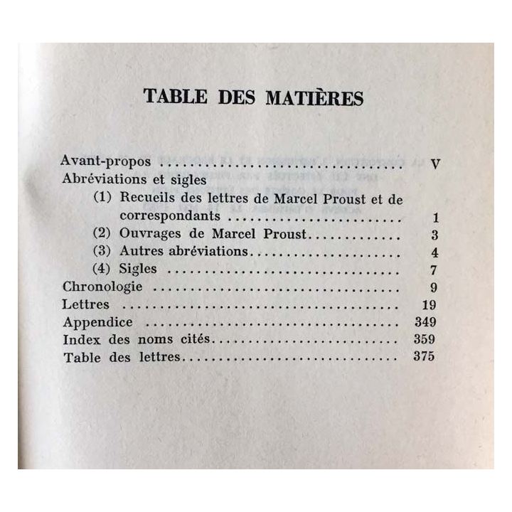 1. Correspondance de Marcel Proust 1906 Tome VI texte établi, présenté et annoté par Philip Kolb aux éditions Plon