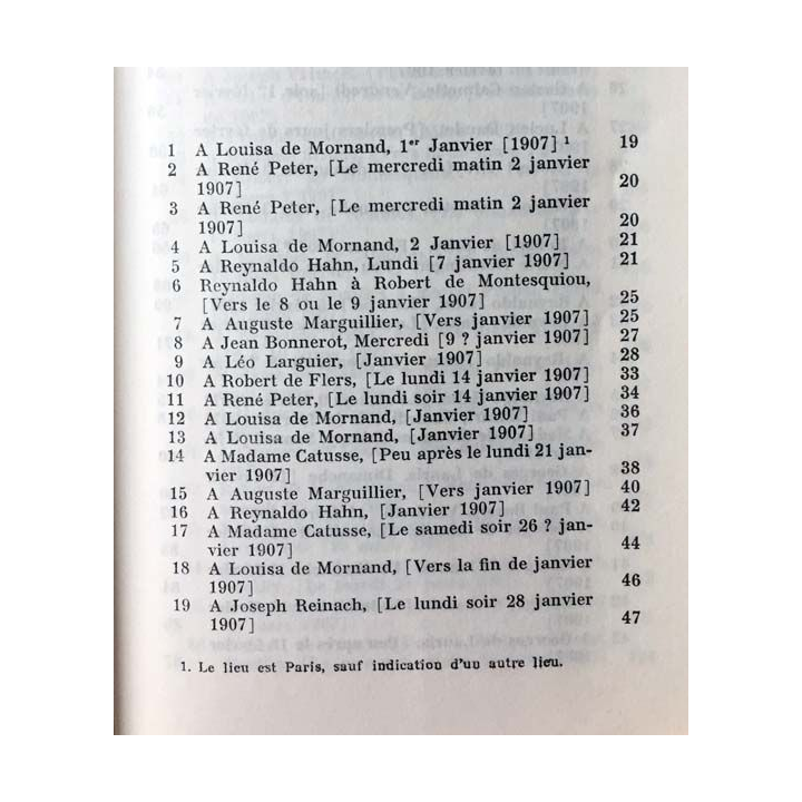 1. Correspondance de Marcel Proust 1907 Tome VII texte établi, présenté et annoté par Philip Kolb aux éditions Plon