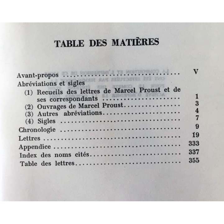 1. Correspondance de Marcel Proust 1908 Tome VIII texte établi, présenté et annoté par Philip Kolb aux éditions Plon