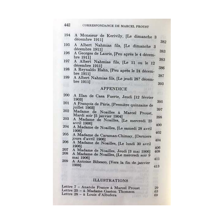 1. Correspondance de Marcel Proust 1910-1911 Tome X texte établi, présenté et annoté par Philip Kolb aux éditions Plon