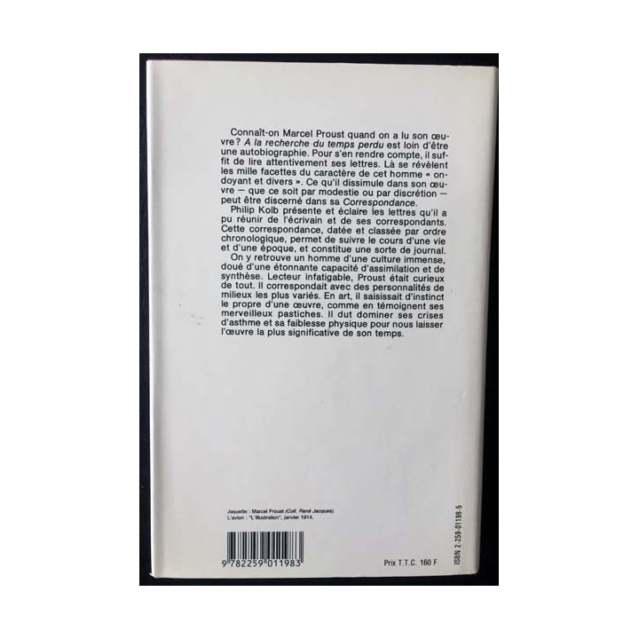 1. Correspondance de Marcel Proust 1914 Tome XIII texte établi, présenté et annoté par Philip Kolb aux éditions Plon
