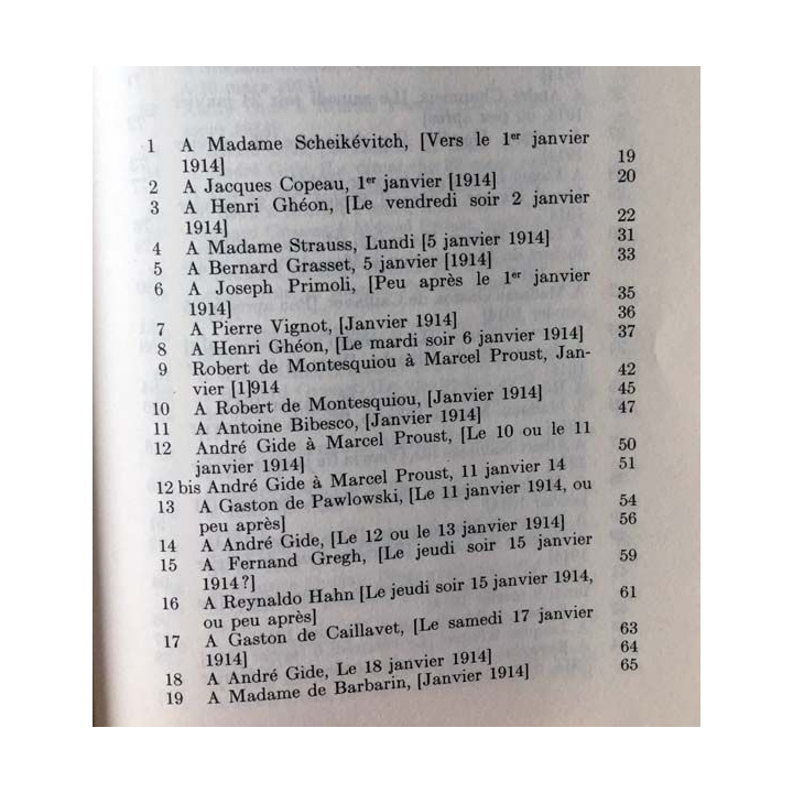 1. Correspondance de Marcel Proust 1914 Tome XIII texte établi, présenté et annoté par Philip Kolb aux éditions Plon
