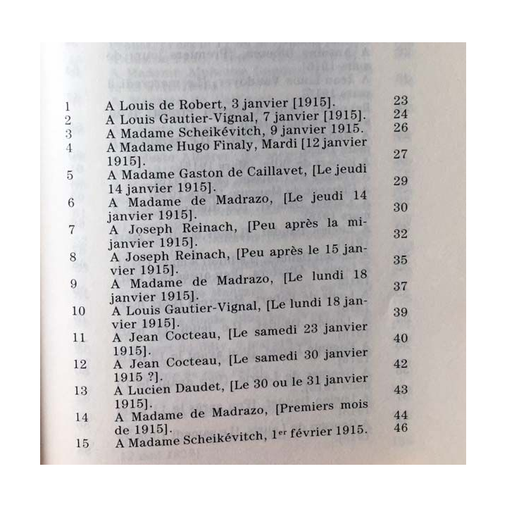 1. Correspondance de Marcel Proust 1915 Tome XIV texte établi, présenté et annoté par Philip Kolb aux éditions Plon