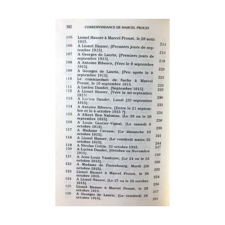 1. Correspondance de Marcel Proust 1915 Tome XIV texte établi, présenté et annoté par Philip Kolb aux éditions Plon