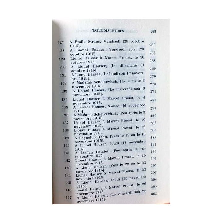 1. Correspondance de Marcel Proust 1915 Tome XIV texte établi, présenté et annoté par Philip Kolb aux éditions Plon