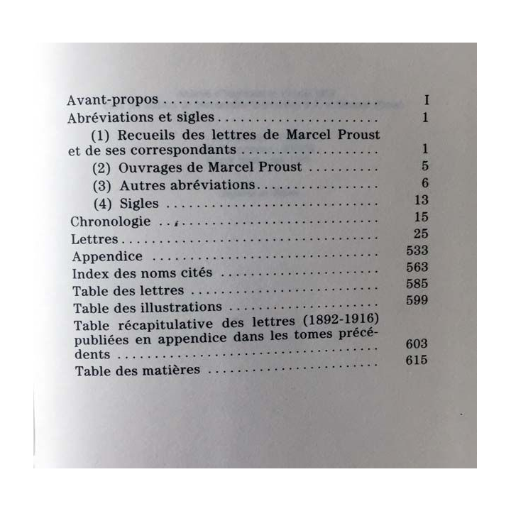 1. Correspondance de Marcel Proust 1918 Tome XVII texte établi, présenté et annoté par Philip Kolb aux éditions Plon